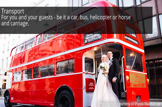 Transport for Weddings London