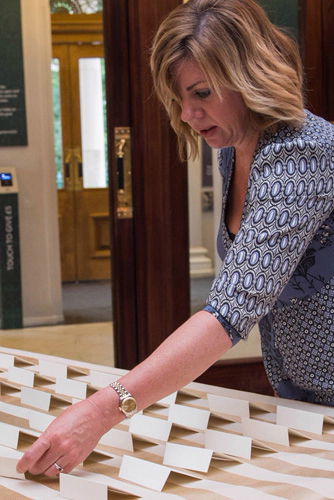 Siobhàn Craven-Robins carrying out final wedding preparations