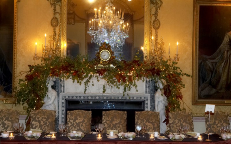 Winter Wedding at Brockett Hall